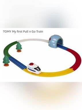 Tomy My 1st Pull n Go Train track set complete 1999